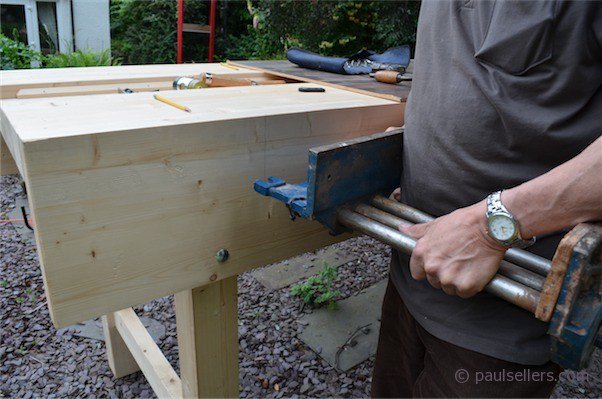 How to Build a Workbench Fitting the Vise part14 