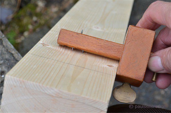 8" Beech Wood Hand Marking Gauge Woodworking Tools 26018 