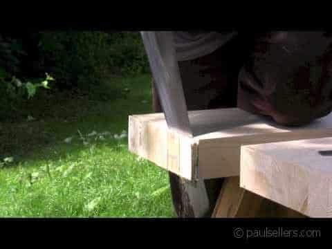 How to build a workbench – (Video Part 3) Cross cutting the top