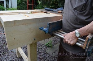 How to Build a Workbench – Fitting the Vise (part14)