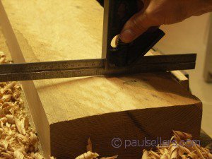 Back to work – truing roughsawn oak by hand