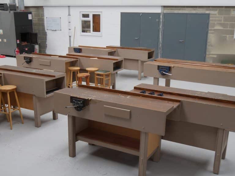 Benches are ready fir the first intake of students here in England.