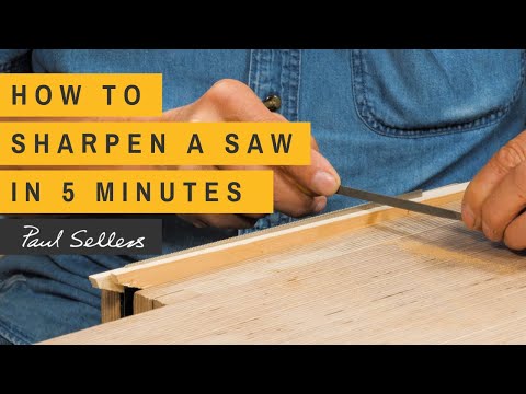 Sharpen a Saw in 5 Mins???